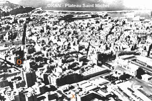 Oran - Plateau Saint Michel  - Gare - Vue aerienne